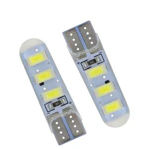 lkt T10 led Bulb W5W 5630 5730 6Led Car Interior Light CANBUS 6SMD Turn Light Reverse License Plate Silicone Waterproof Light