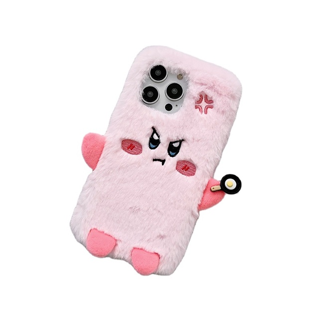 Cute Phone case for iPhone 14 Pro Max Angry pink Kabi Shockproof Phone Cover