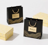 Caja de papel de embalaje de estampado dorado, caja de embalaje de bolsa de regalo de cartón con logotipo personalizado de galleta de Chocolate