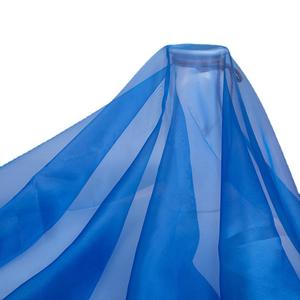 Léger <span class=keywords><strong>transparent</strong></span> <span class=keywords><strong>transparent</strong></span> 100% polyester tissé rose couleur imprimé organza tissu pour femmes débardeurs robe de mariée de mariée - Product Image 5