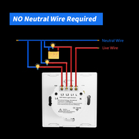 Interrupteur mural intelligent Wi-Fi 2026 pour maison connectée, 1/2/3/4 gangs, ABS/PC, compatible Tuya Alexa/Google Home, sans ou avec neutre
