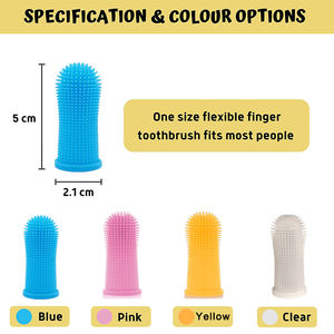 Spazzolino da Denti per Cani in Silicone, Spazzolino da Dito per la Pulizia dei Denti del Cane, Spazzolino da Denti per Cani OEM Colorato con Scatola Portaoggetti, Prodotti per Animali Domestici - Product Image 2