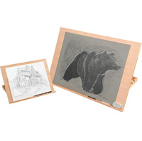 Chevalet de table portable pliable à 5 positions, planche à dessin en bois réglable jusqu'à 80 degrés pour le dessin et la peinture