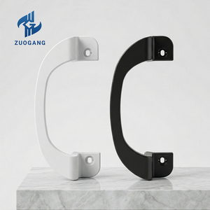 High Security White <strong>Black</strong> Aluminum Furniture Handles <strong>Knobs</strong> for Home Bar Hotel School Hospital Workshop-Contemporary Design - Product Image 1