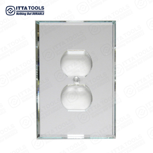 <strong>Mirror</strong> <strong>Light</strong> Switch Plates Single Toggle Switch <strong>Light</strong> Cover Clear Triple Decorator Glass <strong>Mirror</strong> Plate - Product Image 5