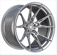 Jantes de voiture en alliage forgé finition argent 18 19 20 21 22 pouces 5x114.3 5x120 Deep Dish pour 350Z Civic Si S2000