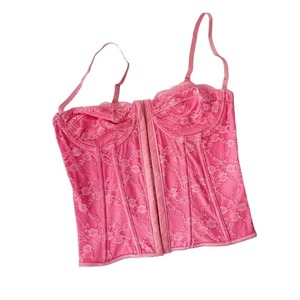 Corset moulant d'été 2025 pour <span class=keywords><strong>femme</strong></span>, style tunique, à bretelles fines, à anneaux métalliques, en polyester et dentelle, avec effet bustier, coupe ajustée, style Fishbone Sexy Sling Spice Girls - Product Image 5