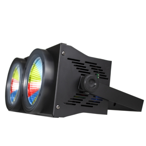 Éclairage d'audience 2 yeux 2X100W blanc chaud/froid Cob <span class=keywords><strong>Peaky</strong></span> <span class=keywords><strong>Blinders</strong></span> 2in1 projecteur de profil Led Cob Par scène Blinder Cob - Product Image 4