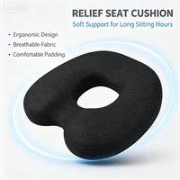 Coussin de siège en gel à mémoire de forme alvéolé pour soulagement post-partum, avec fonction logo OEM personnalisé