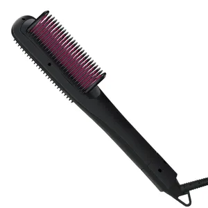 Portable Usb Iron Straightener Rechargeable Negative Ionic Cordless Mini Electric Hair Brush Hair Straightener Comb