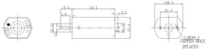 <span class=keywords><strong>Motor</strong></span> de CC con Escobillas de 20 mm y 5 V, Imán Permanente, Totalmente Cerrado, para Electrodomésticos e Instrumentos Cosméticos - Product Image 2