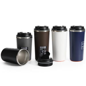 Mug de voyage portable en acier inoxydable, très vendu, avec base antidérapante, tasse à eau pour les voyages ou le <span class=keywords><strong>camping</strong></span> - Product Image 1