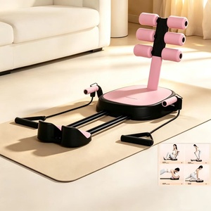 Máquina de <span class=keywords><strong>Abdominales</strong></span> 7 en 1 con Asa Auxiliar Extraíble, Capacidad de Peso de 100 kg, Equipo de Ejercicio <span class=keywords><strong>para</strong></span> el Hogar - Product Image 1