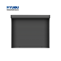 Porte d'enroulement en aluminium de volet de rouleau automatique commercial de double couche