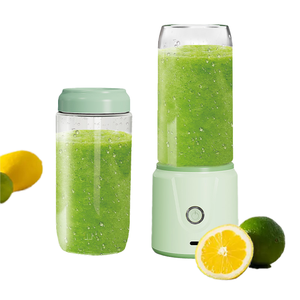 Xách tay 420ml ngoài trời mini Mixer Máy xay sinh tố DC động cơ USB có thể sạc lại 10 lưỡi thép không gỉ thực phẩm tự động trái cây máy ép trái cây cup - Product Image 1