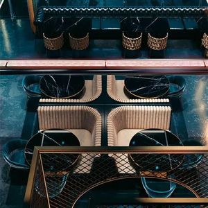 Ánh Sáng Sang Trọng Thiết Kế Hiện Đại Quán Cà Phê Băng Ghế Dự Bị Chỗ Ngồi Nhà Hàng Thức Ăn Nhanh Bàn Ghế Đặt Cà Phê Đồ Nội Thất Cửa Hàng Nhà Hàng Gian Hàng - Product Image 2