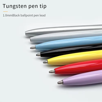 Vente en gros de stylo à bille torsadé en métal fin, encre gel couleur macaron bonbon, largeur d'écriture de 1.0mm, LOGO personnalisé pour les cadeaux de banque d'hôtel