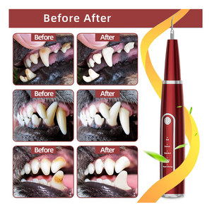 पट्टिका के लिए कुत्ते के दांत ब्रश किट और आईपी 6 जलरोधी कुत्ते दांतों की सफाई किट इलेक्ट्रिक पालतू जानवर साफ - Product Image 2