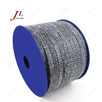 Joint d'étanchéité tressé en fibre de carbone haute résistance 12mm*12mm, résistant au feu et à la chaleur, pour le scellement des brides industrielles