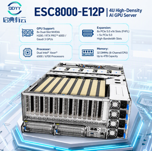 Serveur IA 8-GPU ESC8000-E12P, 6 processeurs Intel Xeon, prêt pour RTX PRO 6000 Blackwell 4U haute densité - Product Image 1