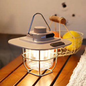 LED <b>Retro</b> <b>Decorative</b> Hanging Lights Waterproof Camping Tent USB Charging Battery Powered Iron PVC Material Dimmable Outdoor - Product Image 3