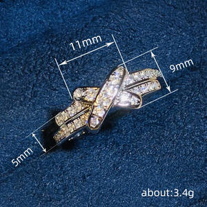 Anello Geometrico Q722 con Micro Pavé di Zirconia Cubica Creata in Laboratorio, Gioiello Unisex alla Moda, Idea Regalo - Product Image 4