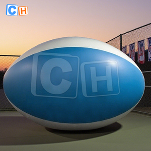 Modèle gonflable géant blanc de ballon de rugby, ballon gonflable fait sur commande de jeu de rugby pour l'affichage de sport - Product Image 5