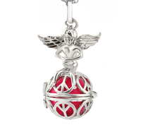 Collier diffuseur d'huiles essentielles en alliage suspendu pour aromathérapie unisexe