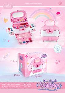 Kits de maquillage pour enfants Kits de maquillage pour <span class=keywords><strong>fille</strong></span> Play House Toy <span class=keywords><strong>Valise</strong></span> avec ensemble de maquillage Kits de cosmétiques bricolage Usine en gros - Product Image 6