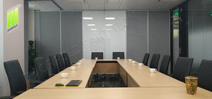 <span class=keywords><strong>Porte</strong></span> en MDF acoustique de style moderne bon <span class=keywords><strong>prix</strong></span> <span class=keywords><strong>cloison</strong></span> pliante mur mobile pliable <span class=keywords><strong>porte</strong></span> de bureau <span class=keywords><strong>coulissante</strong></span> insonorisée école - Product Image 2