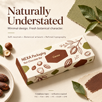 Boîtes d'emballage personnalisées pour barres chocolatées, vente en gros, logo imprimé, cartons pliants en carton, tailles entièrement personnalisables