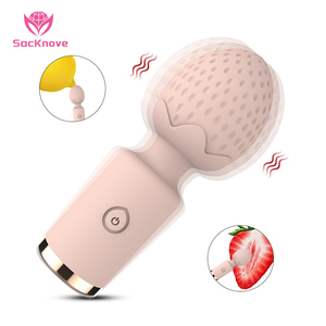 SacKnove טיפוח נשים אישי קטן חשמלי חמוד פטמת תות נרתיק שרביט דגדגן ויברטור לנשים צעצוע מין - Product Image 1
