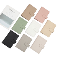 Reliure A5 en cuir PU, classeur économique pour cahier scolaire, portefeuille pour femme, album de scrapbooking DIY - polyvalent pour le bureau ou comme cadeau