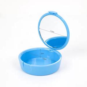 다채로운 치과 보철물 상자 교정기 리테이너 마우스가드 보관 여행용 케이스 거울 포함 평생 보증 클래스 I - Product Image 4