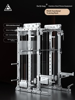 Rack de musculation multifonctionnel complet en acier inoxydable 304, style câble, pour intérieur, unisexe, avec machine Smith et rack à squats, 250 cm