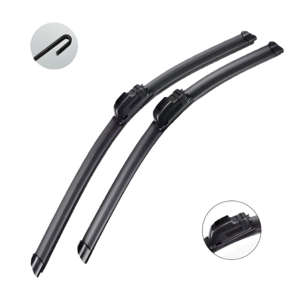 Per <span class=keywords><strong>Bosch</strong></span> generazione universale e durevole spazzola tergicristallo auto disossata con interfaccia a U morbido Gel di silice in gomma naturale - Product Image 1