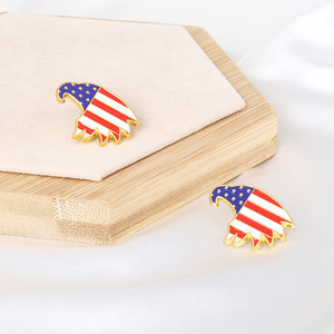 Pins de Esmalte com Bandeira Americana dos EUA, Broches de Lapela de Liga com Bandeira Nacional dos EUA com Fecho Borboleta para Lembrança de Viagem, Roupas e Bolsas - Product Image 2