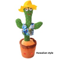 Jouets interactifs pour bébés, cactus dansant et parlant, cadeau amusant pour bébé de 6 à 18 mois, chantant, musical, enregistreur, répétiteur