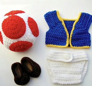 Ensemble de vêtements pour bébé au crochet fait à la main, accessoires photo pour nouveau-né, gilet, chapeau, couvre-couche, chaussures unisexes - Product Image 1