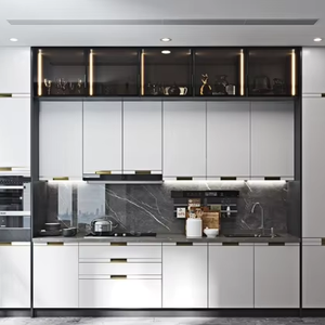 Fabricant d'armoires de cuisine modulaires Armoire de rangement design personnalisé - Product Image 1