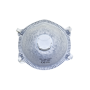DM007V-C En 149ได้รับการรับรองคาร์บอนเพิ่มความสะดวกสบายในงานอุตสาหกรรมหน้ากากทรงถ้วย valved - Product Image 1