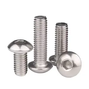 Stainless steel socket hexagon round head screw ISO7380 Hexagon Socket Allen Round Button Head Screw