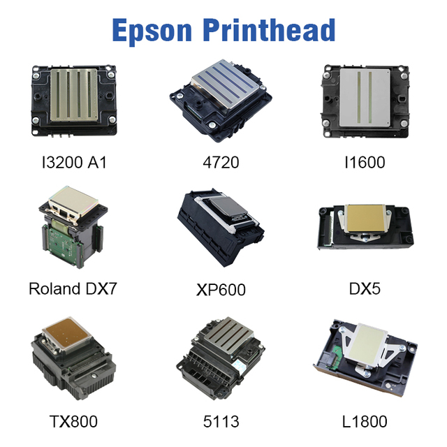 Original I3200 A1/U1/E1 Printhead Eco Solvente Printer Water-Based Printhead Xp600/DX7/DX5 Print Head for DTF Printer