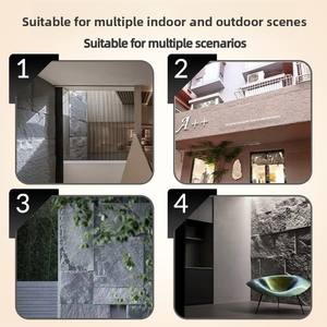 แผ่น<span class=keywords><strong>หิน</strong></span>เทียม PU บางพิเศษ น้ำหนักเบา กันน้ำ สำหรับผนังหลังทีวี โรงงานผลิตโดยตรง โพลียูรีเทนสำหรับผนังภายนอก - Product Image 3