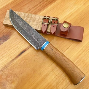 Couteau de poche pliable de haute qualité avec manche en bois et lame en acier inoxydable, personnalisable OEM, couteau de survie portable pour le camping, DIY - Product Image 3