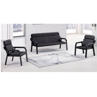 Meubles de bureau, canapé de réception moderne commercial, canapé de bureau en cuir, ensemble de canapés de bureau