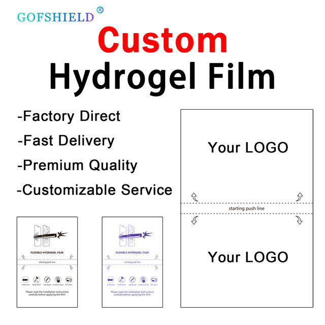 Factory Custom TPU Anti Glare Fingerprint Resistant Flexible Screen Protector Cutting Sheet Hydrogel Film for Mobile Phones