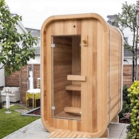 Sauna traditionnel portable 1-2 personnes, extérieur, vapeur sèche et humide, jardin, vente flash