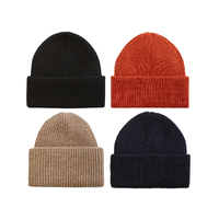 Bonnet en Spandex/Coton Tricoté Plat, Chaud, Coupe-Vent, Hiver, Unisexe, Usage Quotidien, Vente en Gros
