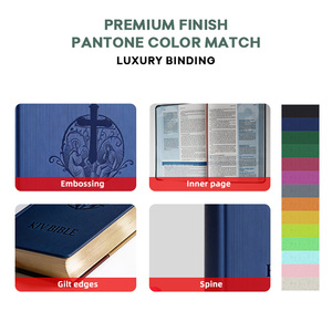 <span class=keywords><strong>Biblia</strong></span> de Cuero PU Suave <span class=keywords><strong>con</strong></span> Bordes Pintados, Edición de Referencia <span class=keywords><strong>con</strong></span> <span class=keywords><strong>Letras</strong></span> <span class=keywords><strong>Rojas</strong></span>, Tapa Blanda y Logotipos Personalizados del Proveedor Fabricante - Product Image 2